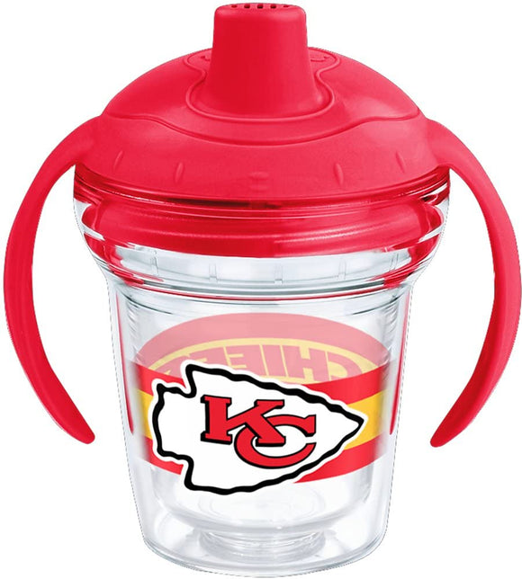 NFL® Kansas City Chiefs Tervis Wrap With Sippy Cup Lid 6 oz My First Tervis™ Sippy Cup, Clear - MamySports