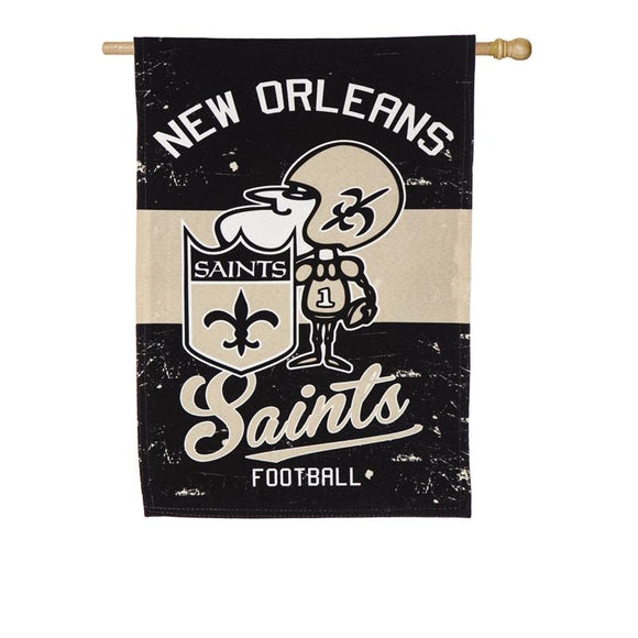 New Orleans Saints, Vintage Linen REG Flag - MamySports