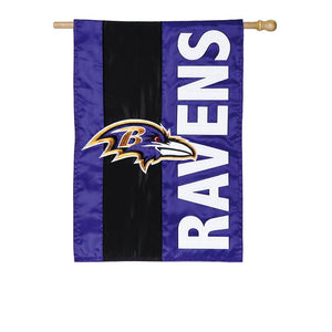 Baltimore Ravens, Embellish Reg Flag - MamySports
