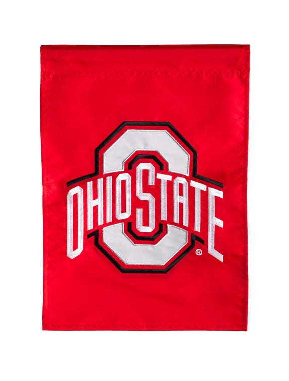 Ohio State University applique garden flag - MamySports