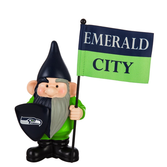 Seattle Seahawks, Flag Holder Gnome - MamySports