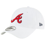 Atlanta Braves MLB New Era Brand 49FORTY Fitted White Hat - MamySports
