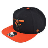 Baltimore Orioles 47 Brand Sure Shot Snapback Oange Black - MamySports