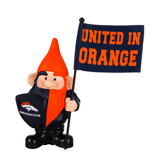 Denver Broncos, Flag Holder Gnome - MamySports