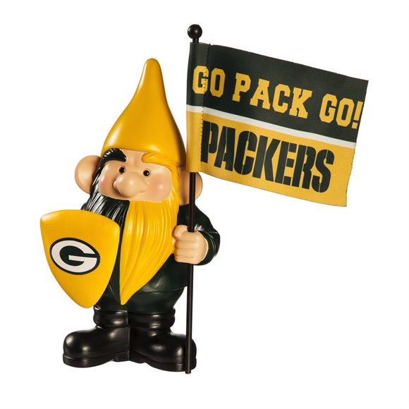 Green Bay Packers, Flag Holder Gnome - MamySports
