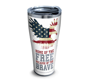 Home of the Free Because of the Brave Tervis Stainless Tumbler - MamySports