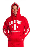 Lifeguard Iconic Hoodie (San Diego, CA) Red / White - MamySports