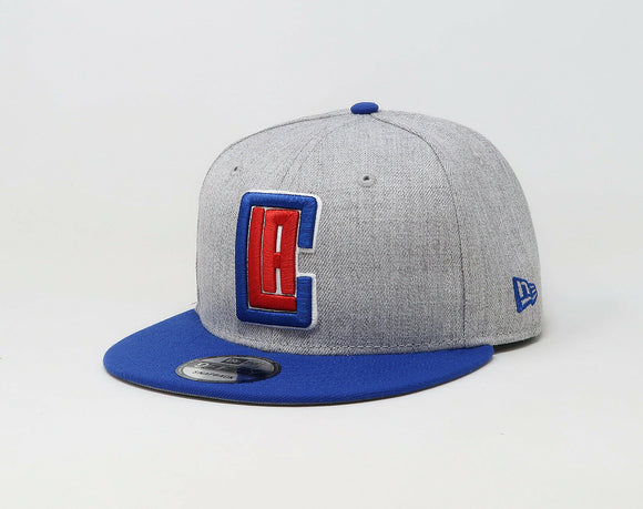 Los Angeles Clippers New Era Brand NBA 9FIFTY 2-Tone Snapback Hat Blue Grey - MamySports