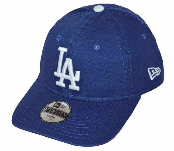 Los Angeles Dodgers New Era Kids Core Classic 9TWENTY Adjustable Blue Hat - MamySports