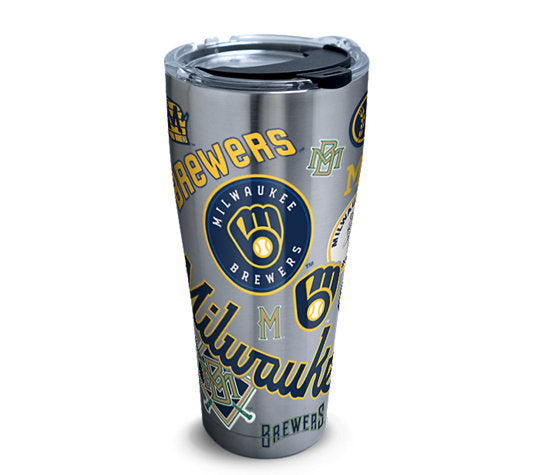 MLB® Milwaukee Brewers™ All Over Tervis Stainless Tumbler - MamySports