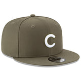 Chicago Cubs New Era MLB Olive Basic 9FIFTY Adjustable Snapback Hat - MamySports