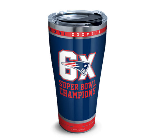 NFL® New England Patriots 6X Super Bowl Champions Tervis Stainless Tumbler - MamySports