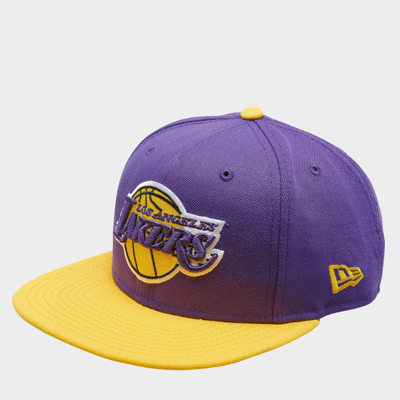 Los Angeles Lakers New Era Brand NBA 9FIFTY 2-Tone Snapback Hat Purple Yellow - MamySports