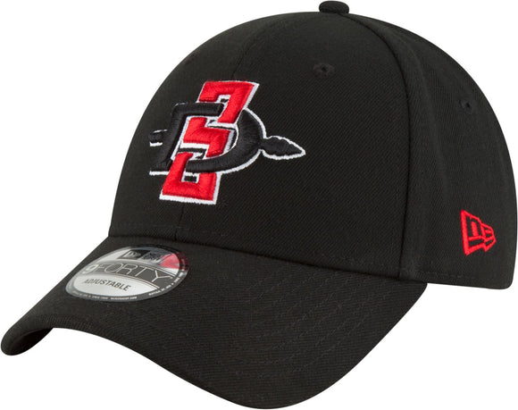 San Diego State Aztecs The League New Era Brand 9FORTY Adjustable Black Hat - MamySports