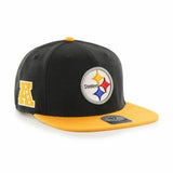 Pittsburgh Steelers 47 Brand Super Shot Strapback Gold Black - MamySports