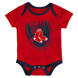 Boston Red Sox Newborn & Infant 3 Piece Creeper Set Born A Fan - MamySports