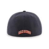 San Diego Padres '47 Pro Brand Cooperstown Collection Fitted Black - MamySports