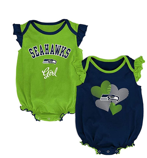 Seattle Seahawks Infant Homecoming 2 Piece Creeper Set - MamySports