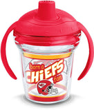 Kansas City Chiefs Born a Fan Tervis Wrap With Sippy Cup Lid 6 oz My First Tervis Sippy Cup, Clear - MamySports