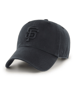 San Francisco Giants 47 Clean Up Adjustable Hat - Black on Black - MamySports