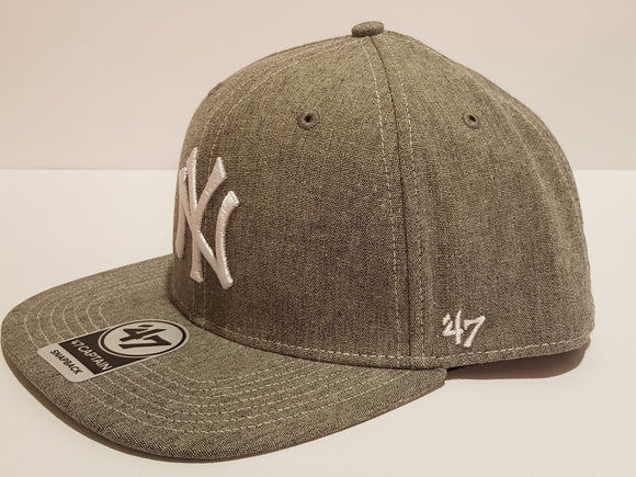 New York Yankees 47 Brand Captain Snapback Gray - MamySports