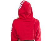 Lifeguard Iconic Cropped Hoodie (San Diego, CA) Red / White - MamySports