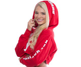 Lifeguard Iconic Cropped Hoodie (San Diego, CA) Red / White - MamySports
