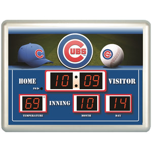 Soreboard Wall Clock, Chicago Cubs - MamySports