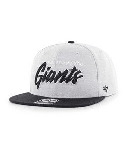 San Francisco Giants Street Script 47 Captain Adjustable Hat - Gray - MamySports