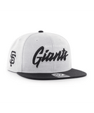 San Francisco Giants Street Script 47 Captain Adjustable Hat - Gray - MamySports