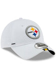 Pittsburgh Steelers Official Training New Era 9TWENTY Adjustable Hat - White - MamySports