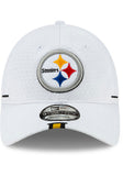 Pittsburgh Steelers Official Training New Era 9TWENTY Adjustable Hat - White - MamySports