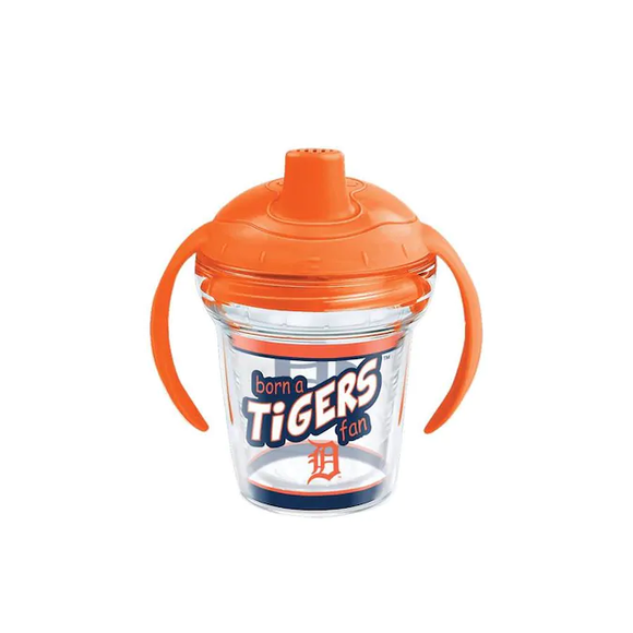 MLB® Detroit Tigers Born a Fan Tervis Wrap With Sippy Cup Lid 6 oz My First Tervis™ Sippy Cup, Clear - MamySports